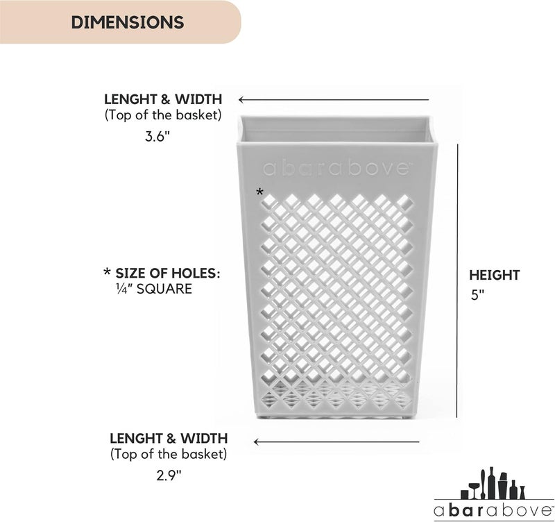 A Bar Above Dishwasher Basket for Reusable Straws and Small Bar Tools, Plastic Straw Basket for Washing Cocktail Picks, Stir Sticks, & Kitchen Accessories, Ideal for Home and Commercial Dishwasher use - Image 5